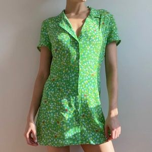 Sunday Best Green Floral Dress